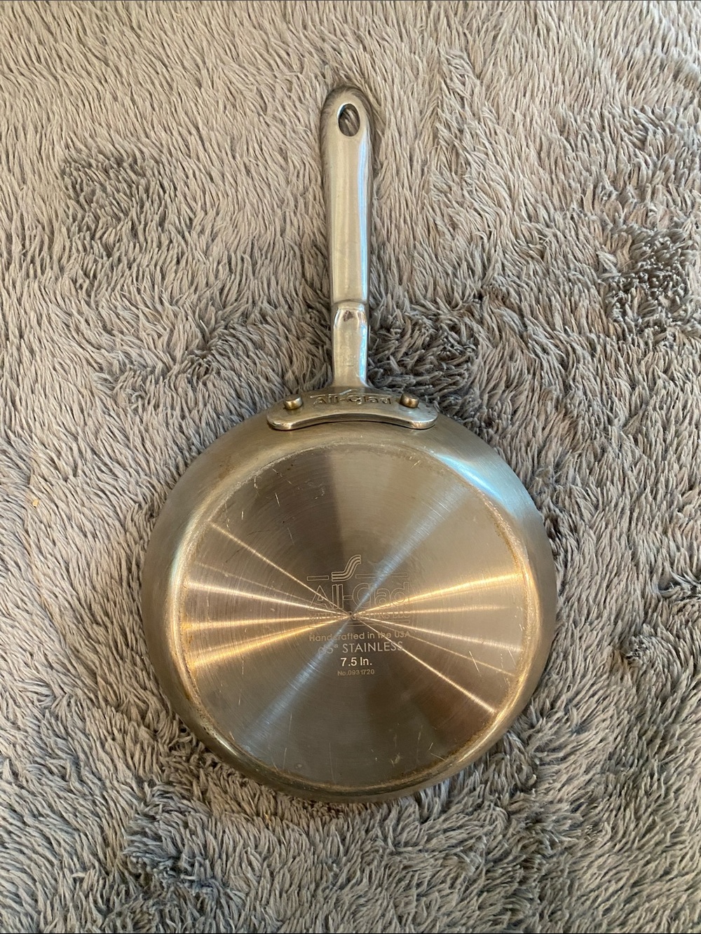 All -Clad Stainless steel 7.5 inch skillet pan used - Picture 5 of 11